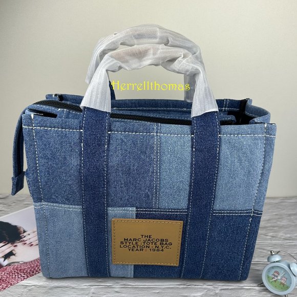 MARC JACOBS THE DENIM MEDIUM TOTE BAG - Picture 3 of 12